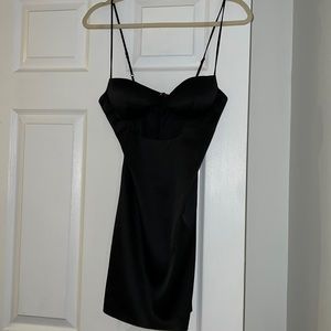 Oh Polly Satin Mini Dress